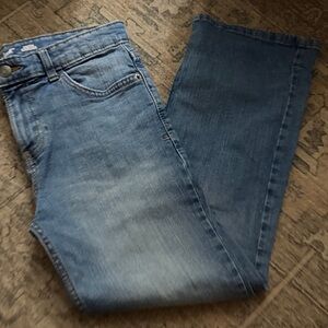 Cat & Jack boys Husky Two-Tone Blue Flared Jeans
